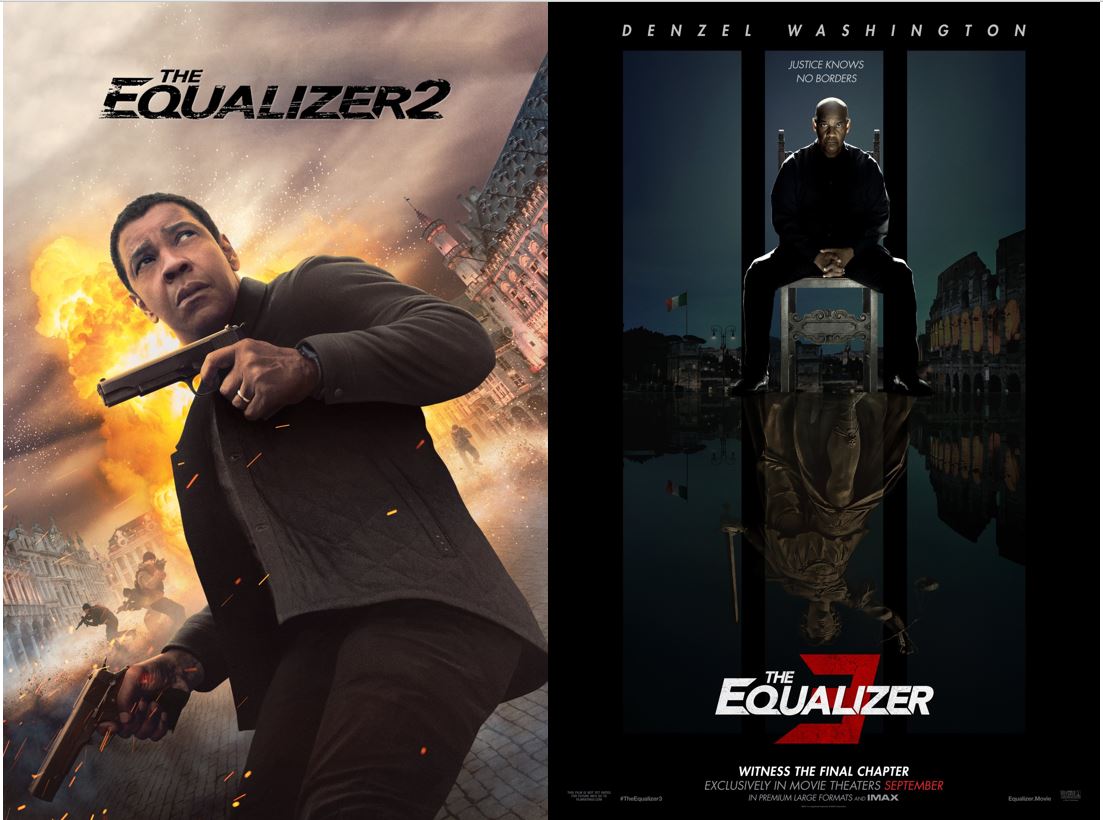The Equalizer 2 e 3 apesar de seguir a mesma linha do 1° não chegam a ser tão bons , sendo o 3° meio confuso até chegar o final.Mas é inegável que o Denzel Washington fazendo papel de anti-heroi manda muito bem