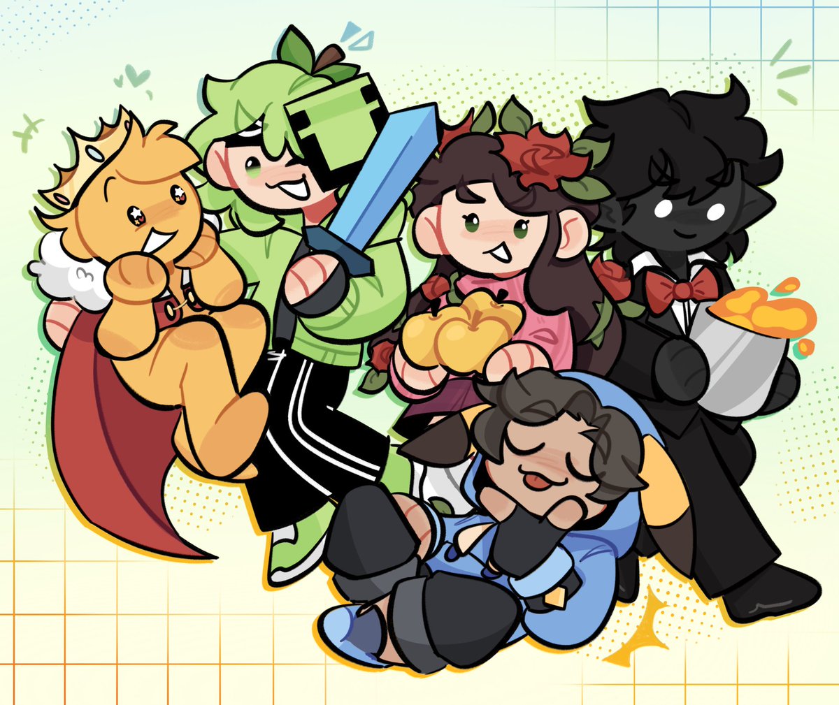 I love this team💚
#princezamfanart #fruitberriesfanart #hannahxxrosefanart #minutetechfanart #derapchufanart