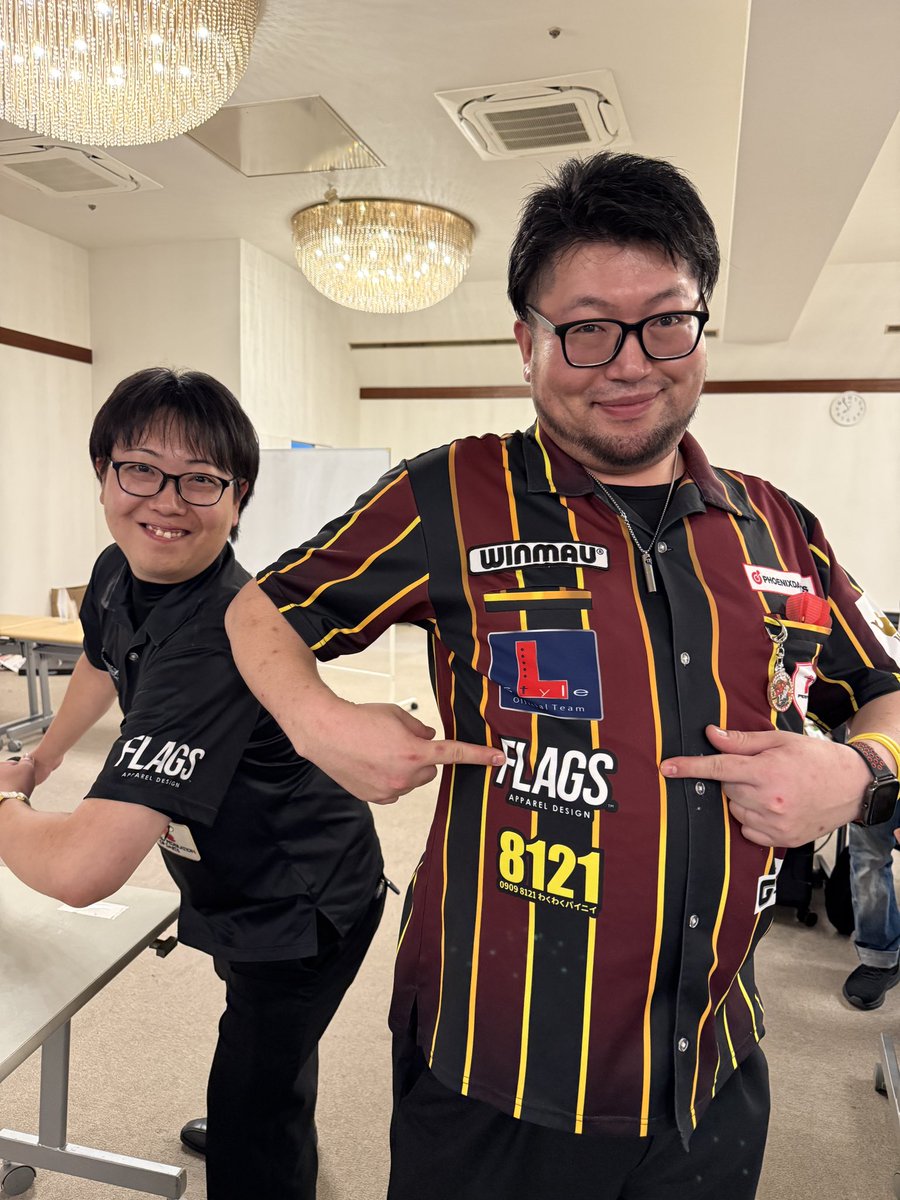 design_flags's tweet image. 【速報！】
記念すべき第50回JAPAN OPENで、
Team FLAGS 丸山知也 選手が見事優勝！
おめでとうございます！

@maruchandarts