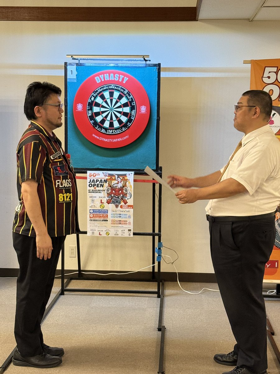 design_flags's tweet image. 【速報！】
記念すべき第50回JAPAN OPENで、
Team FLAGS 丸山知也 選手が見事優勝！
おめでとうございます！

@maruchandarts