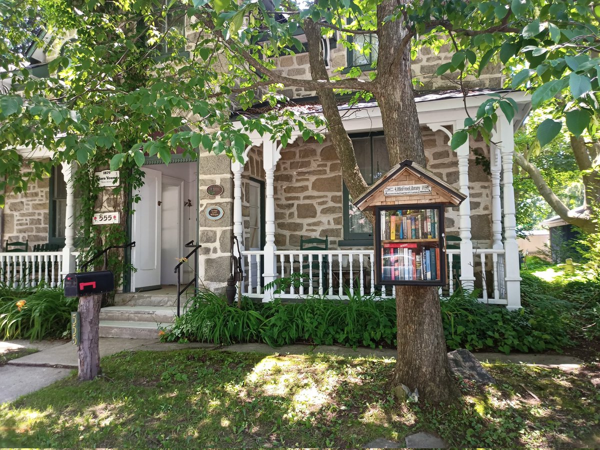 Spotted the cutest library ever! 🏡📚
