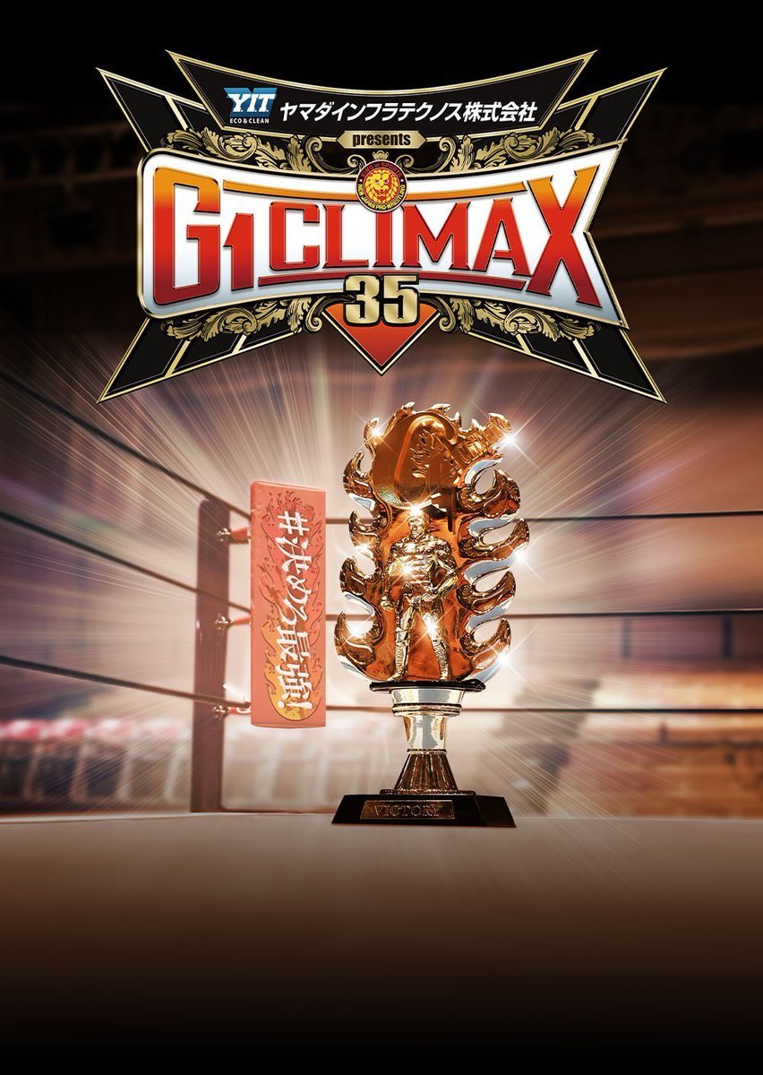 A BLOCK 
Tanahashi
Boltin
Taichi
Tsuji
Uemura
Finlay
EVIL 
SANADA
Newman
Oiwa

B BLOCK
Sabre
Kidd
Phantasmo
Umino
YOSHI-HASHI
Takagi
Takeshita
O-Khan
Narita
Moloney

Who will be the one this summer?

#G1CLIMAX35 #njpw