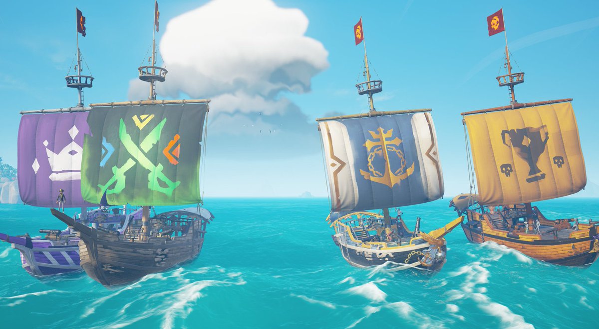 With a planned future of offering events that all players can enjoy, we will be running a 3 day Event Extravaganza!
The event will include Hide and Seek, Siren Song competitions, and Voyage Racing. These events have limited spots remaining so get in quick #SeaOfThieves