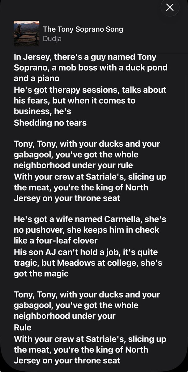 TheRealDudja's tweet image. #TonySoprano #TheSong