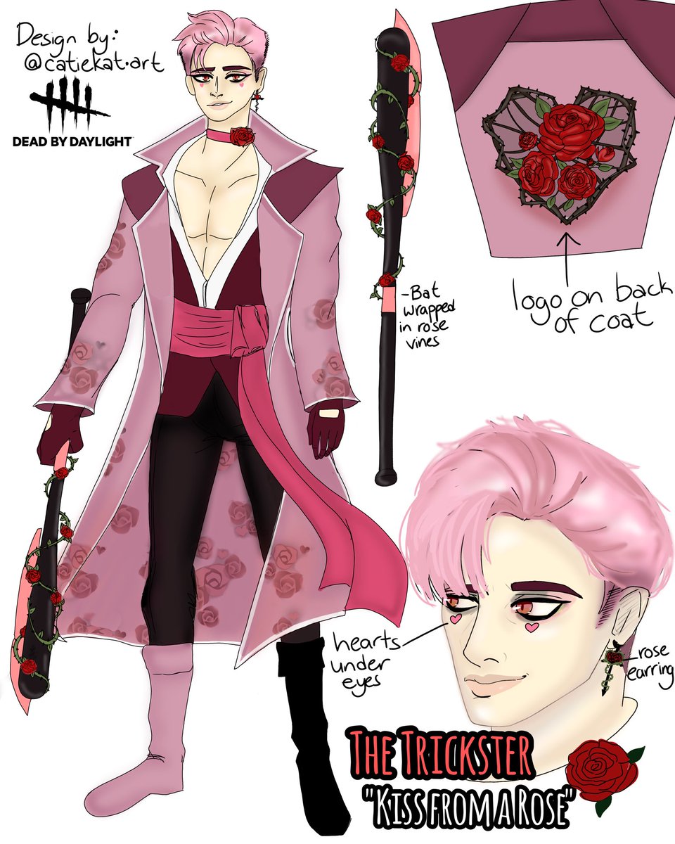 catiecatcosplay's tweet image. My submission for the dbd design contest :3 Good luck to everyone!! I love Trickster (I just suck as playing him😭)
#dbd #dbdfanart #DeadbyDaylight #dbdcosmeticcontest