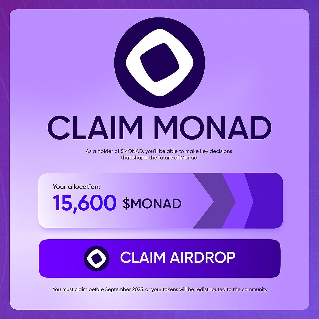 Monad Airdrop is Ready! 🪂

Are you participating in the  MON Airdrop?🤔

Follow <a href="/EcosystemMonad/">Monad Ecosystem</a> 
 
Drop your wallet addresses to get into the possible list👇