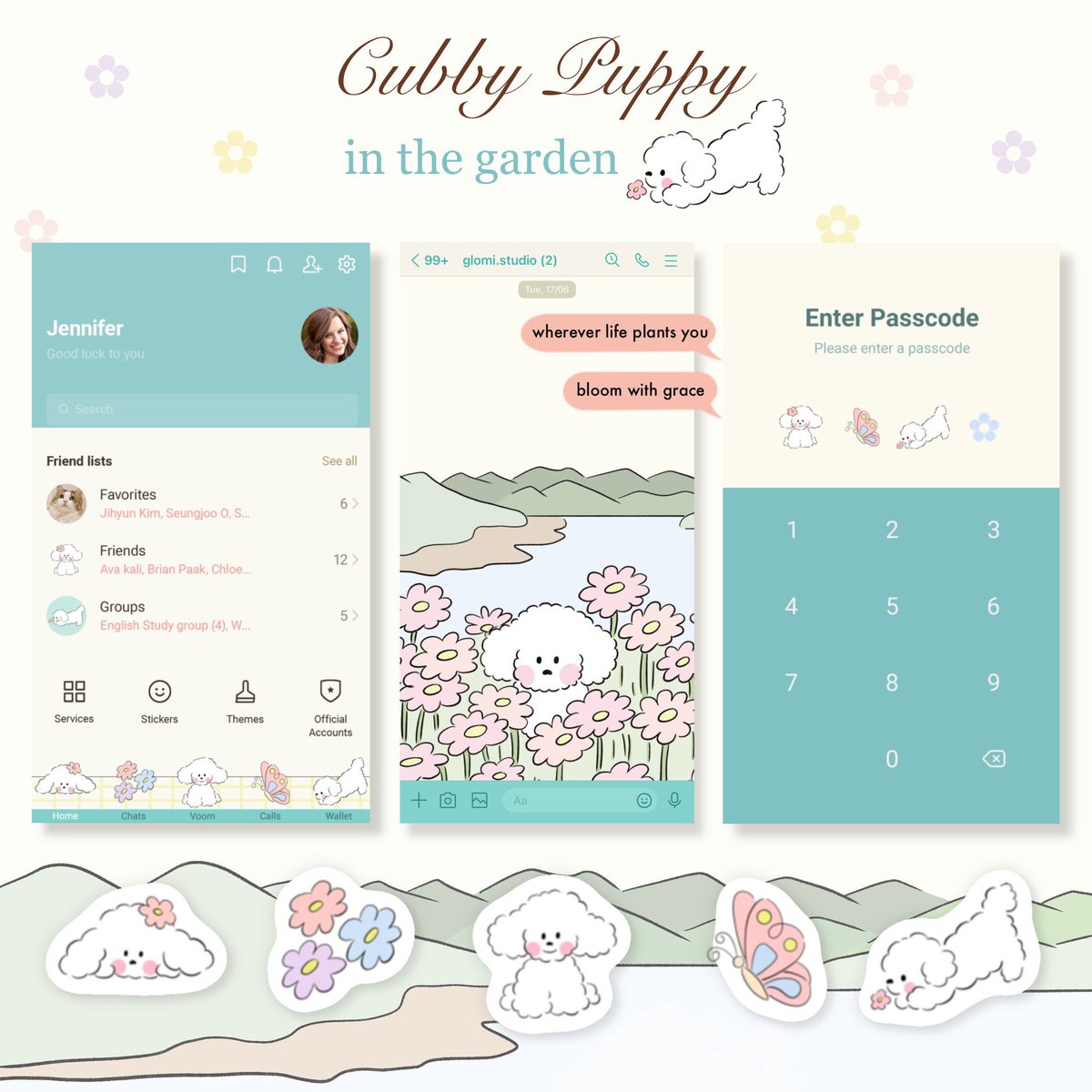 babyjimstore's tweet photo. ♡ᵎ  Pro 𝐓𝐡𝐞𝐦𝐞 𝐥𝐢𝐧𝐞 ꕁ

     : —— by Glomi. Studio ✿

chubby puppy in the Garden :-p
&amp; chubby puppy polaroid love <3

              [ 🌷☘️ 🐶 🌼 🌲 ]

          Promotion  ˗ˏˋ 18 bath ´ˎ˗ 

#ธีมไลน์ราคาถูก #ธีมไลน์ #ธีมไลน์น่ารัก #themeline 🌸🍋 https://t.co/lBLtFa32E7