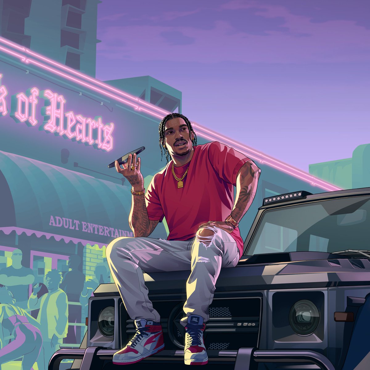 PainkillerH20's tweet image. So I just noticed Dre'Quan Priest is obsessed with 1998,maybe born in 1998 which will make him 28 in 2026 but since the game is delayed he will be 27,his other tattoo has 19 but no way in hell he's 19 🗾🌊🌴🦩🌇🌃✈️🐎 #GTA #GTA6 #GTAVI #GTAOnline
#GTAViceCity