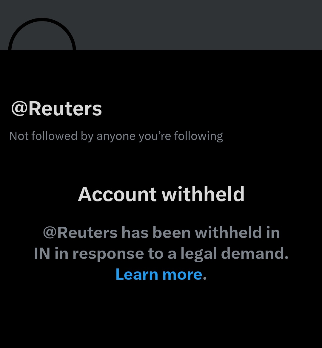🚨 BREAKING NEWS 

Modi Govt BANS social media handles of Turkiye’s TRT, China’s Global Times, and Western agency Reuters in India 🇮🇳