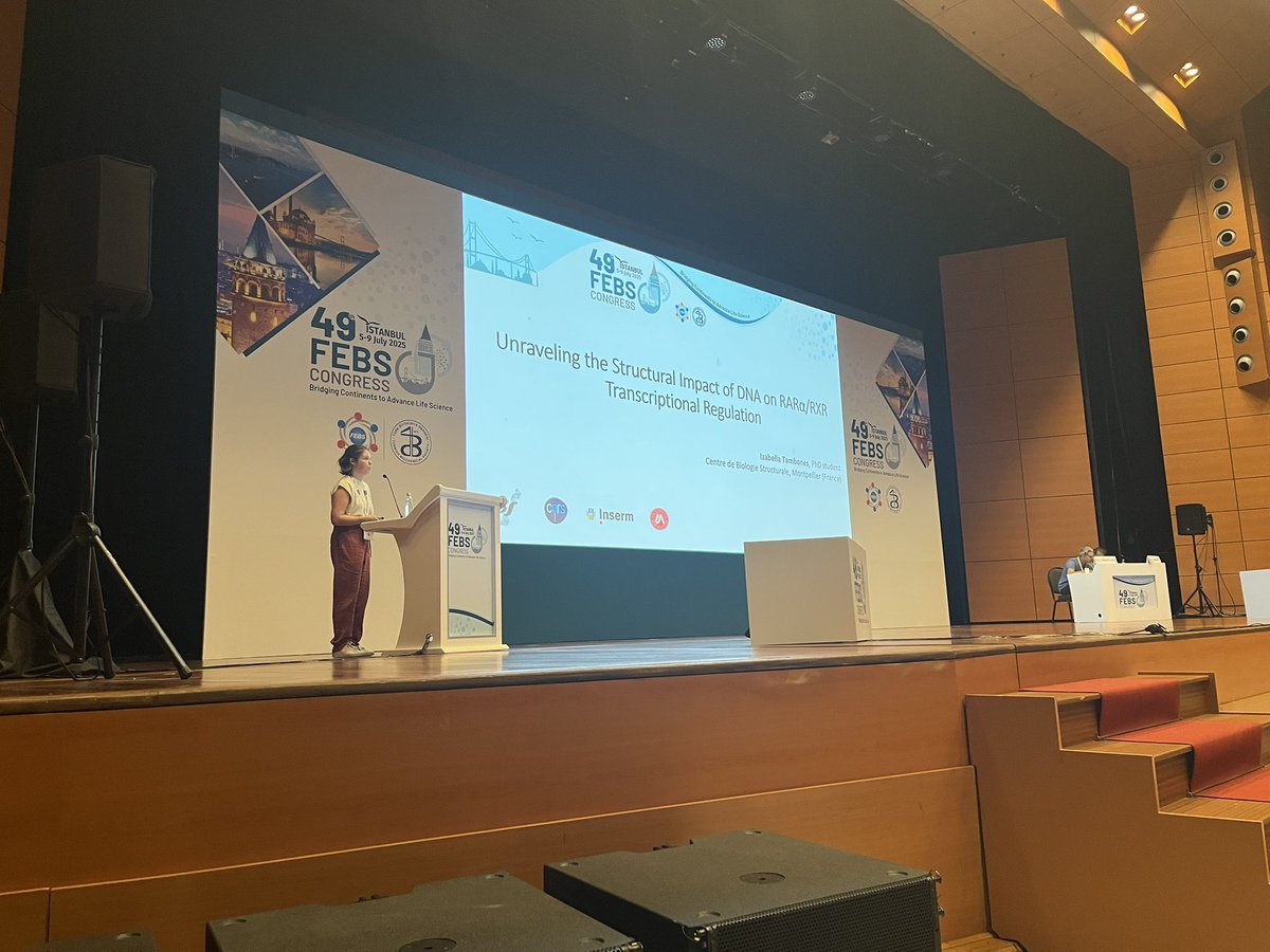 Great to see one of the awardees of <a href="/instructhub/">Instruct-ERIC</a> internships presenting at the #FEBS2025 
Izabella Tambones from France Interned at Instruct Centre-CZ
To learn more about this great opportunity to train with our experts instruct-eric.org/internships

<a href="/senobmat/">Izabella Tambones</a> <a href="/CEITEC_Brno/">CEITEC</a> <a href="/FEBSnews/">FEBS</a>