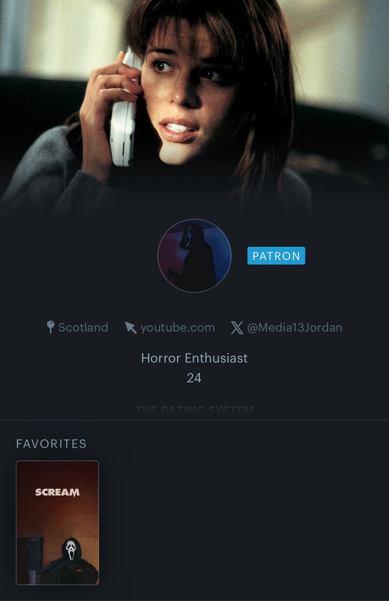JordsDoesHorror's tweet image. Looking for new horror mutuals! Feel free to say hello:โฌ๏ธโฌ๏ธโฌ๏ธ
๐๏ธ Scream 1-6
๐๏ธ All Horror (genres, eras, etc)
๐๏ธ (Slashers are my fave)
๐๏ธ โFilm Enthusiastโ