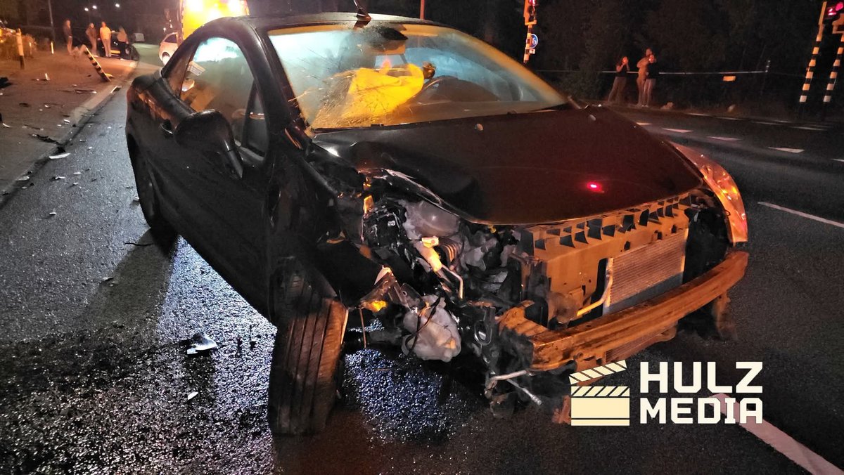 Automobilist botst tegen stoplicht in Wezep