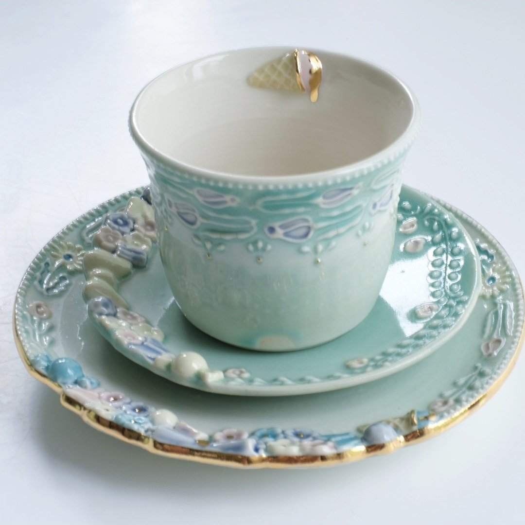 山本貴美子さん作品 お皿2個 山本貴美子さん作品 食器・キッチン用品