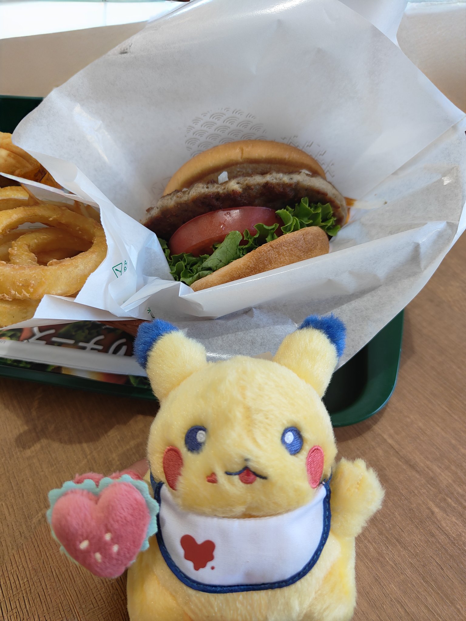PIKACHU DINER ハンバーガー ハート マスコット ぬいぐるみ ポーチ マスコット PIKACHU DINER ハート ｜【公式】ポケモンセンター