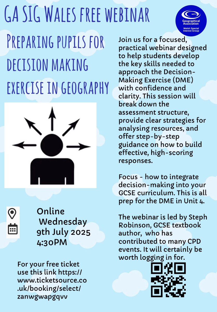 A fantastic free webinar useful for all #geographyteachers is taking place this Wednesday. Sign up for your free ticket ticketsource.co.uk/geographical-a…
<a href="/The_GA/">Geographical Association</a> <a href="/wjec_cbac/">WJEC</a> #cfw 🌍