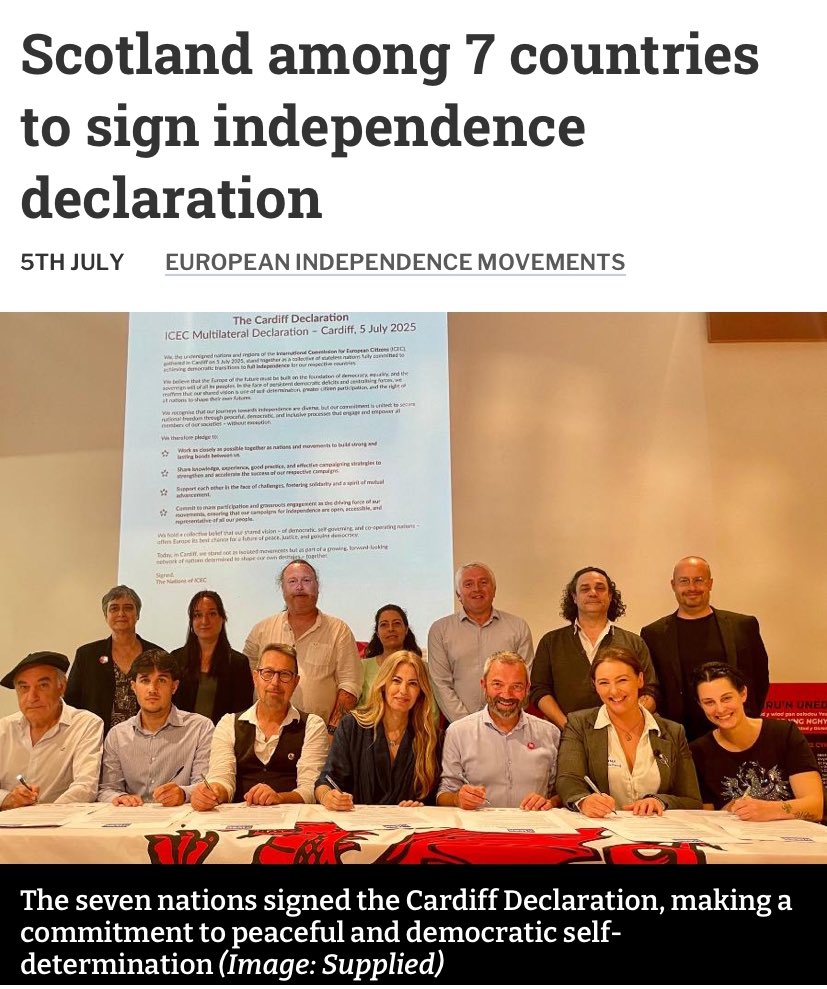 “The ICEC is recognised as one of the most important international structures acting for the normal exercise of the right of self-determination in Europe”
The National 
thenational.scot/news/25292209.…