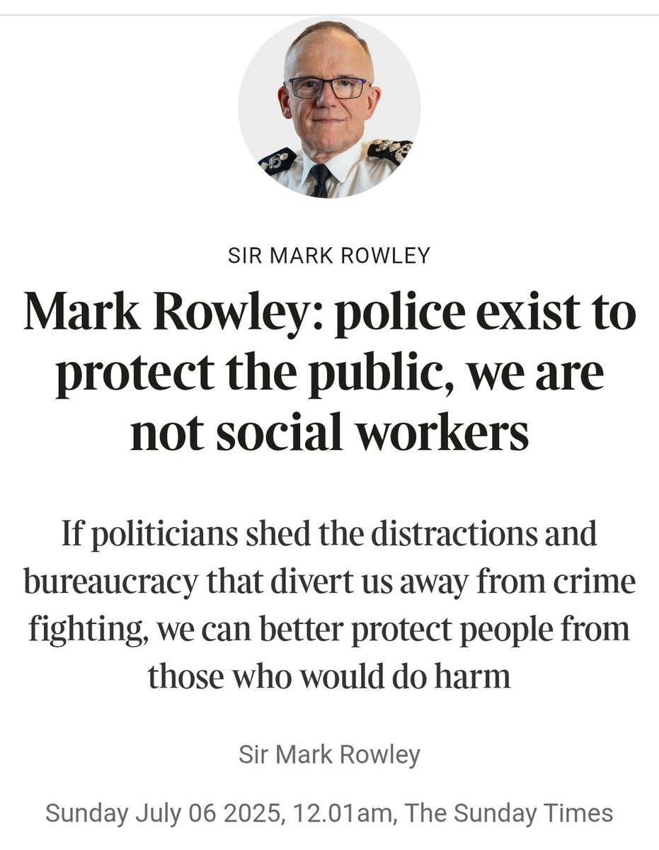 Mark Rowley calls for the "deliberate redesign" of the 43-force model in England and Wales, cutting the number by two-thirds.