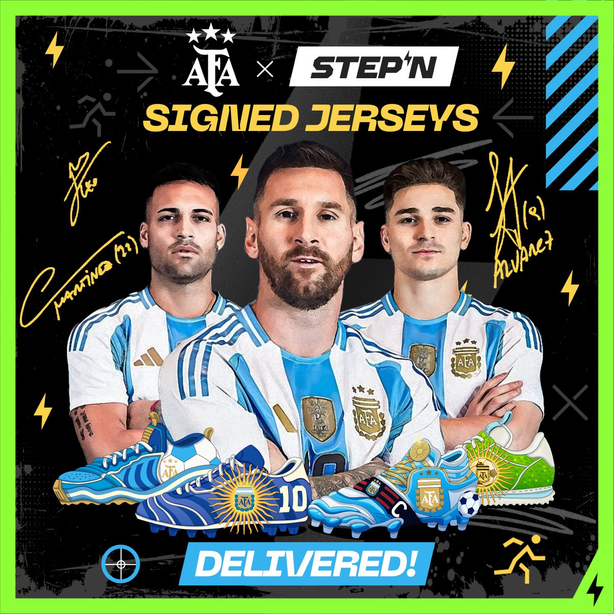 Madivaan (@crypto30y) on Twitter photo The first signed <a href="/Argentina/">🇦🇷 Selección Argentina ⭐⭐⭐</a> jerseys are arriving — and they’ve exceeded all expectations! 🇦🇷🔥
Honestly, I thought each shirt would be signed by just one player…
But nope. These are on another level.
Each jersey is signed by not one, but three Argentine superstars:
🐐 Leo Messi The first signed <a href="/Argentina/">🇦🇷 Selección Argentina ⭐⭐⭐</a> jerseys are arriving — and they’ve exceeded all expectations! 🇦🇷🔥
Honestly, I thought each shirt would be signed by just one player…
But nope. These are on another level.
Each jersey is signed by not one, but three Argentine superstars:
🐐 Leo Messi