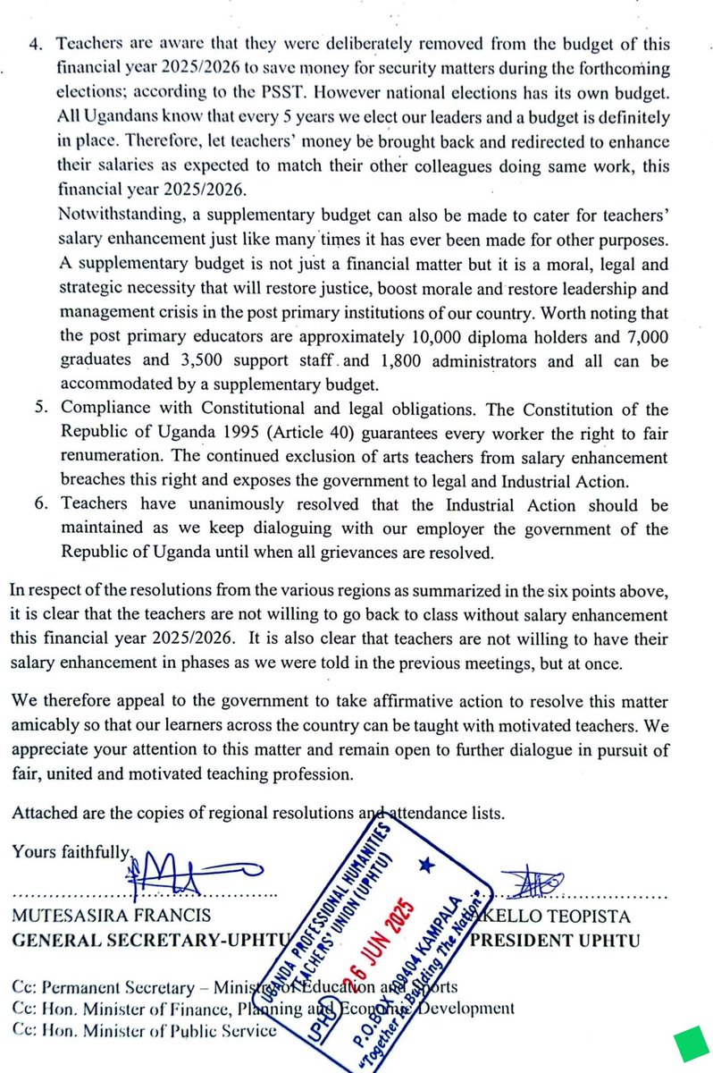 AngryHumanTrs's tweet image. We sent you for something else you brought us something else. UPHTU NEC, no way. You must resign before it is late. No equal pay in the 2025/2026 financial year, no classes
#NoequalpayNoclass