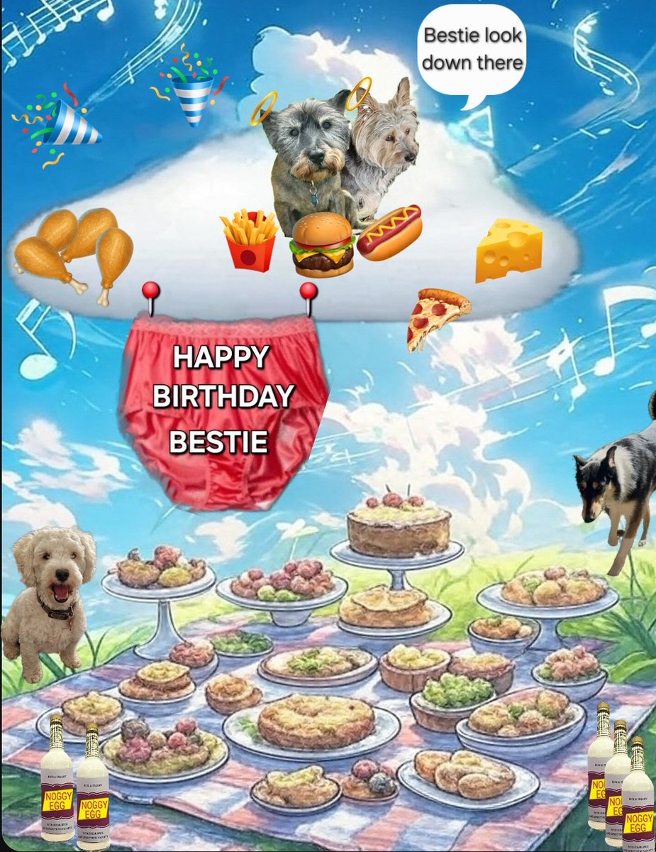 JACK BovverBoy (@jennystape) on Twitter photo Happy Heavenly Birthday Bestie 🎂
Look down there, Jack and Miss Moxie have laid on a luffly spread for you so let's go join them and stuff our faces!
<a href="/Norman_Dillon1/">Norman the Bandit Bovver🌈</a> <a href="/CollieMoxie/">ᴹⁱˢˢ ᴹᵒˣⁱᵉ (ᵀʷⁱᵍᵍʸ ⁱˢ ᶠⁱⁿᵉ)</a>
#HeavenlyBirthday #BovverBoys #BovverBoysForever #BirthdayBoy Happy Heavenly Birthday Bestie 🎂
Look down there, Jack and Miss Moxie have laid on a luffly spread for you so let's go join them and stuff our faces!
<a href="/Norman_Dillon1/">Norman the Bandit Bovver🌈</a> <a href="/CollieMoxie/">ᴹⁱˢˢ ᴹᵒˣⁱᵉ (ᵀʷⁱᵍᵍʸ ⁱˢ ᶠⁱⁿᵉ)</a>
#HeavenlyBirthday #BovverBoys #BovverBoysForever #BirthdayBoy