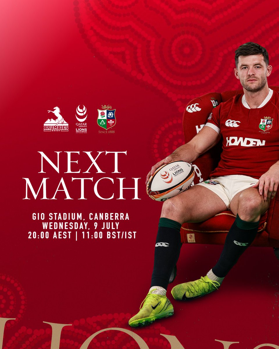 Next stop: Canberra to face <a href="/BrumbiesRugby/">ACT Brumbies</a> 🐎🦁

#Lions2025