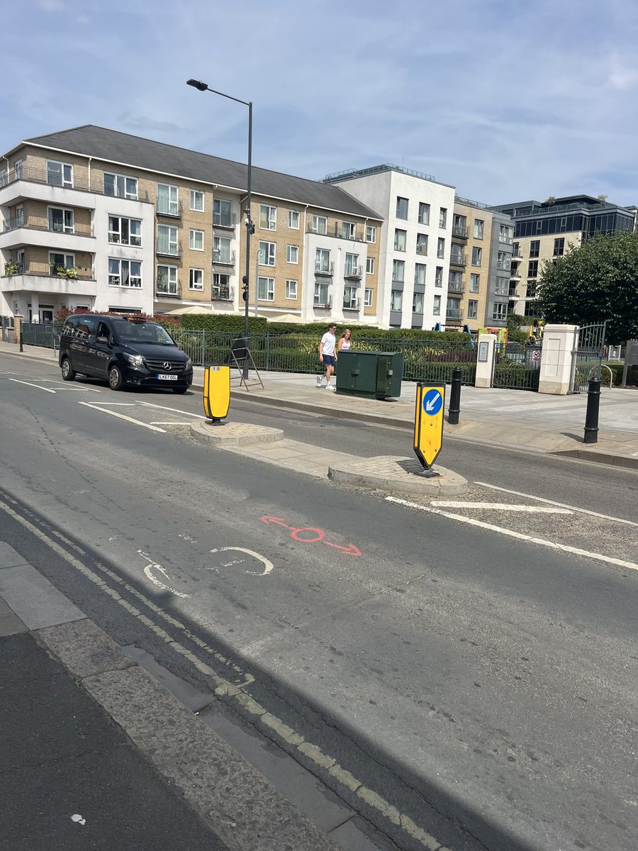 CameraTraffic's tweet image. How come there is a pristine zebra crossing leading nowhere on quiet camera imperial Road, but repeated requests from young mums for a zebra crossing crossing at busier camera free Townmead Road into imperial Park is ignored @LBHF @BerkeleyGroupUK ?