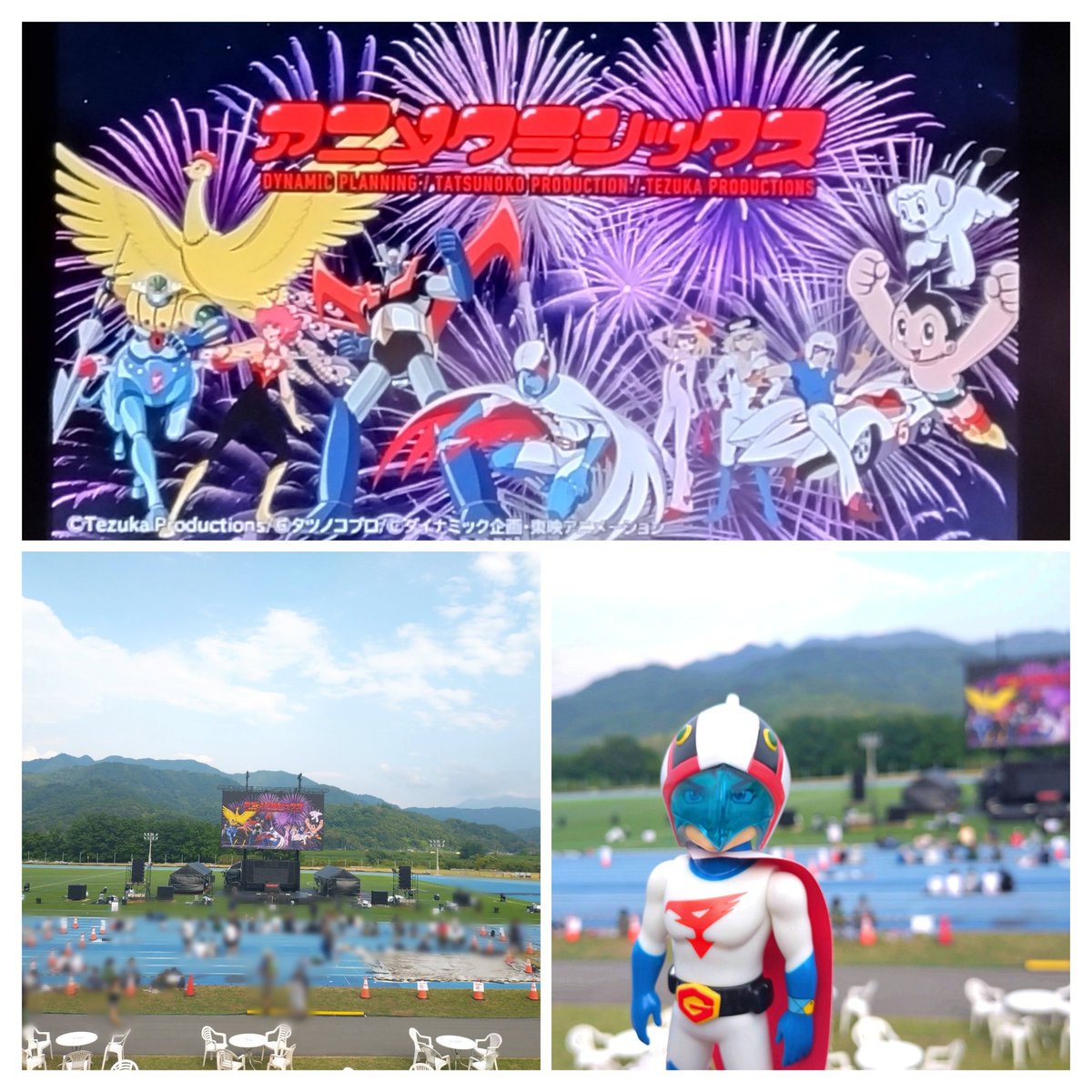 abricotonlapin's tweet image. 昨日は山梨県富士川町で開催されたアニメクラシックス #アニソン花火 に行ってきました🎆
動画は「科学忍者隊 #ガッチャマン 」のOP&ED曲と花火です🥰※ED曲の方は今回のイベントのトリ演目。
至近距離からの打ち上げで大迫力✨花火の色や打ち上げタイミングが曲に凄くマッチしていて感動しました🤗