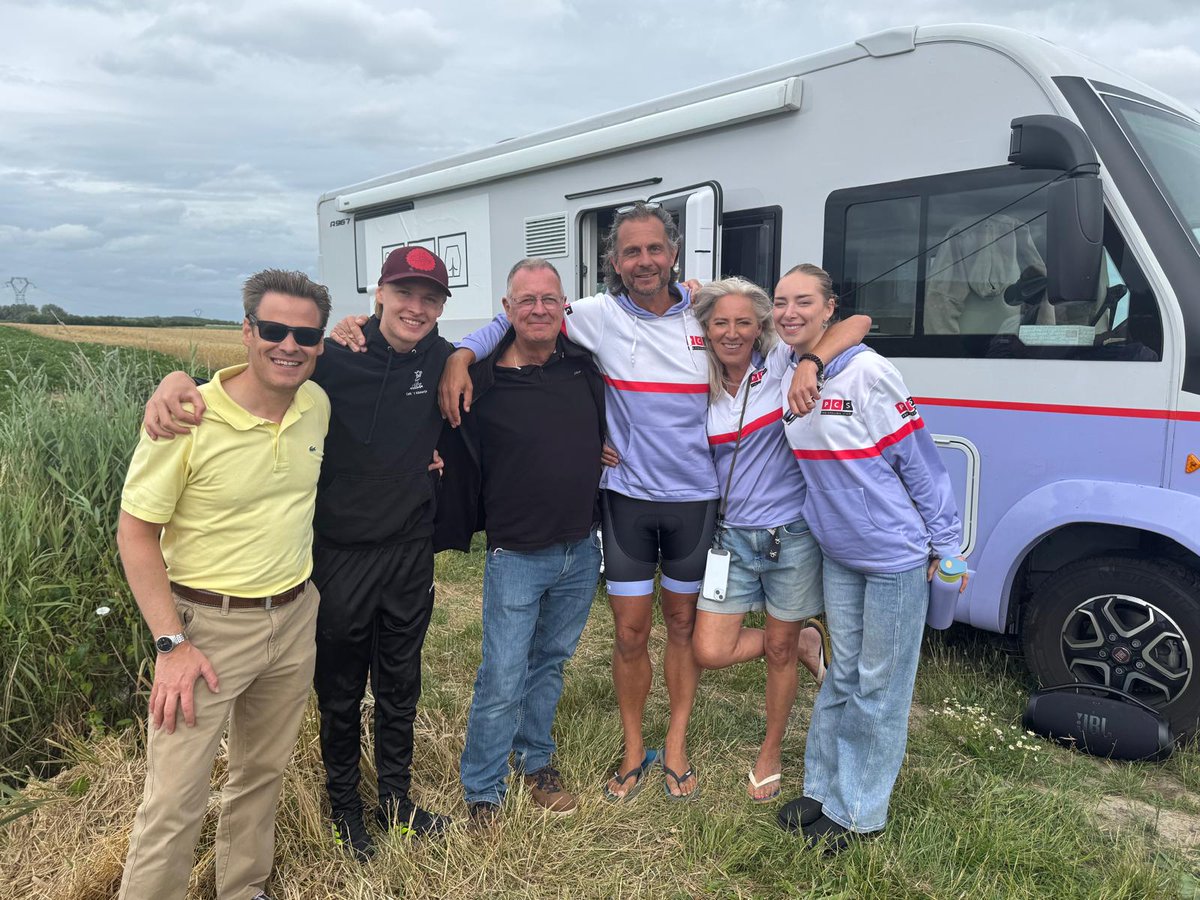 ProCyclingStats's tweet photo. #TDF2025 

The ASO may not love our camper, but clearly you still do: fans, riders, team cars, media, even the caravan.

Thanks for the waves, smiles &amp; coffee stops.

Same camper, same love.
#SharingPassion https://t.co/eFGs6E0VpG