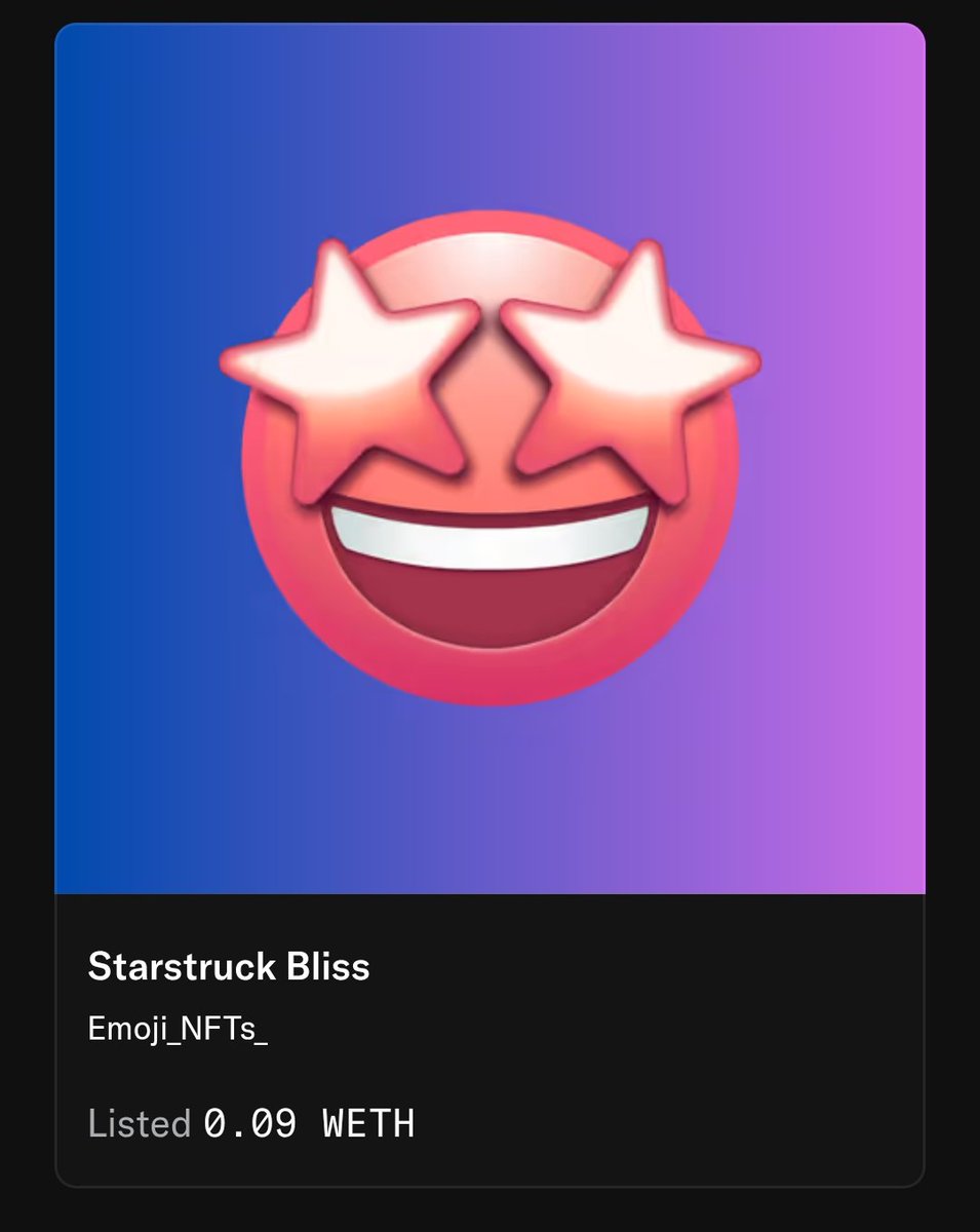 Only one supply for any types of Emoji NFTs.
Try to collect big collection of Emojis NFTs before losing the chances.

#NFTs #NFTdrop #NFTGiveaway #NFTartist #NFTGaming #NFTProject #crypto #CryptoNews