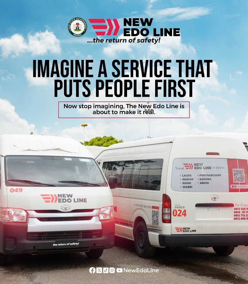 NewEdoLine's tweet image. Imagine a service that puts people first. Now stop imagining, The New Edo Line is about to make it real.
#TheReturnOfSafety
#RideNewEdoLine
#DrivenByDignity