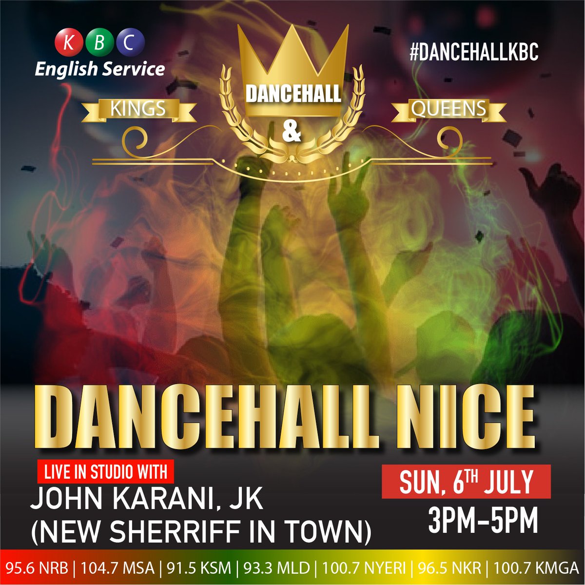 KBC English Service (@kbcenglish) on Twitter photo Sweet Reggae Tunes 3pm - 5pm. Pin location, Tag Dance partner and join your New Sheriff in town <a href="/johnkaranijk/">JOHN KARANI JK</a> for Dancehall Kings and Queens <a href="/kbcenglish/">KBC English Service</a> . Goodtimes are back.
#Reggae
#DANCEHALLKBC Sweet Reggae Tunes 3pm - 5pm. Pin location, Tag Dance partner and join your New Sheriff in town <a href="/johnkaranijk/">JOHN KARANI JK</a> for Dancehall Kings and Queens <a href="/kbcenglish/">KBC English Service</a> . Goodtimes are back.
#Reggae
#DANCEHALLKBC