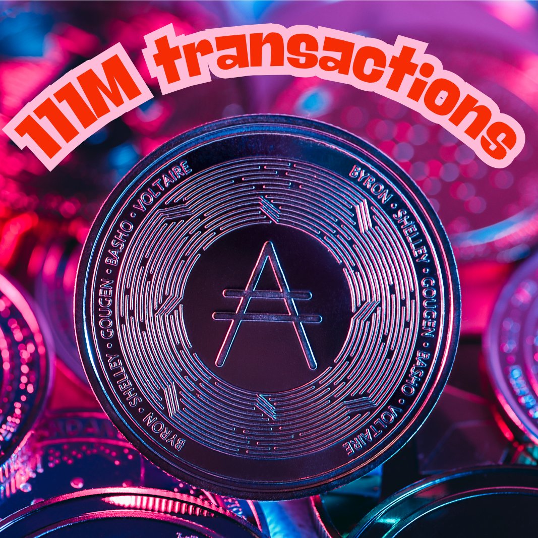 CryptoDexie's tweet image. 111M transactions on Cardano and the network’s just warming up 🔥
11:11 Make a Wish, because this is only the beginning. 🧠