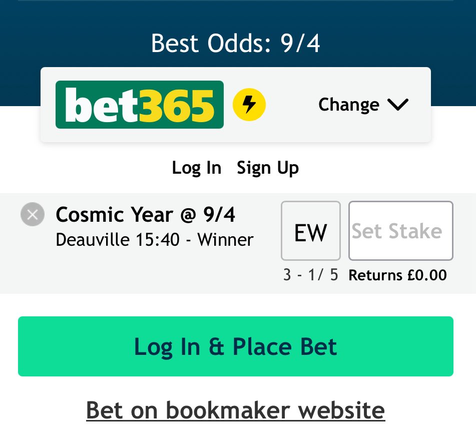 Target_Racing_'s tweet image. Sundays NAP of the day 

Deauville 3:40 Cosmic Year

Turns up for this Group 1 dropping back in trip to the 7f which suits him better than 1 mile. Finished off well for second to Field of Gold in the Irish Guineas and that form was well and truly franked at Ascot. If he had won…