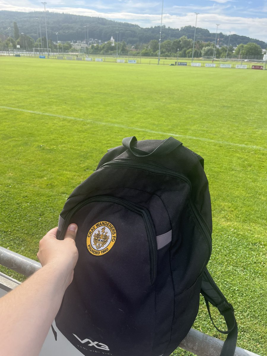 Repping <a href="/OfficialWands/">Cray Wanderers FC</a> at FC Hagendorf this morning. 🇨🇭😂