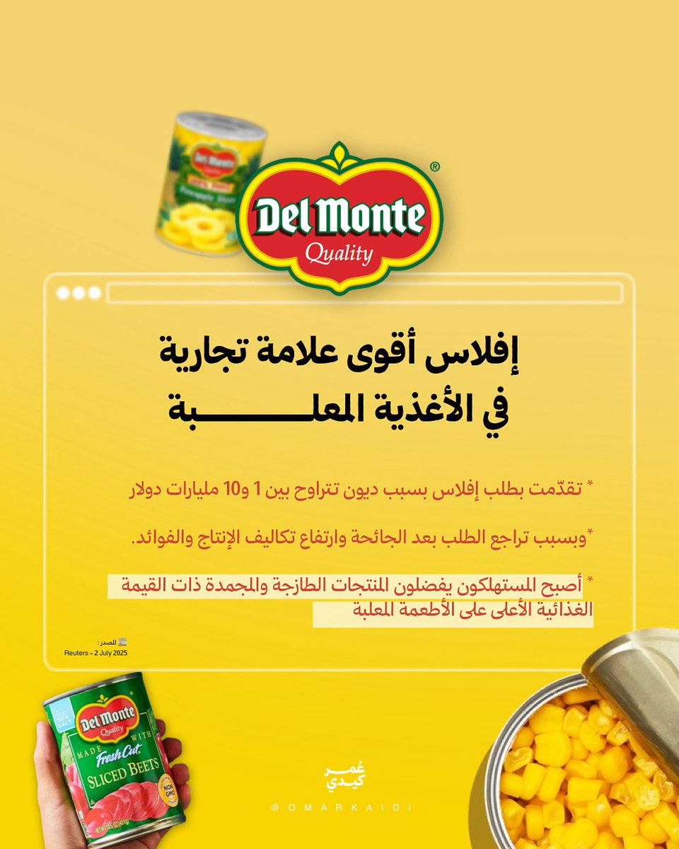 هل توجه الناس للاكل الطازج يخلي شركات المعلبات تفلس ؟