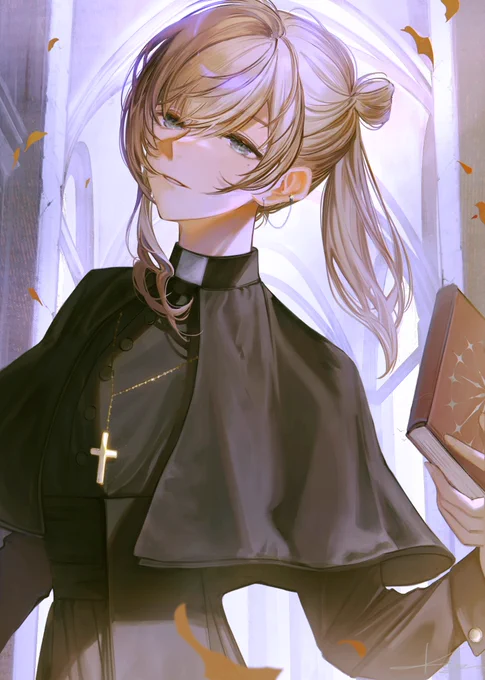 神父叶 #かな絵