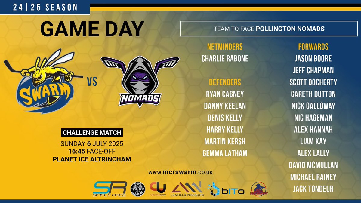 IT'S GAME DAY!!
#mcrswarm