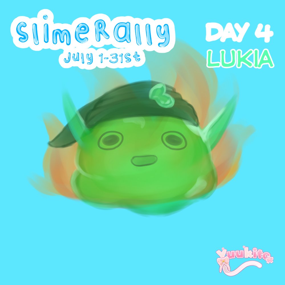 A little slow posting but we have Day 3 and 4 of beautiful chaotic gremlins of Zay and Lukia!! Working on Day 5!! #SlimeRally Digging the painterly style so we continue with it!