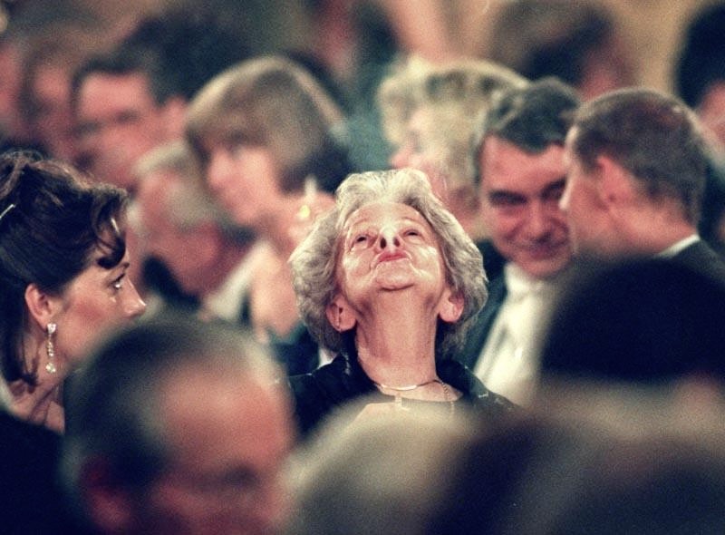 Wislawa Szymborska, pictured after receiving the Nobel Prize in Literature in 1996