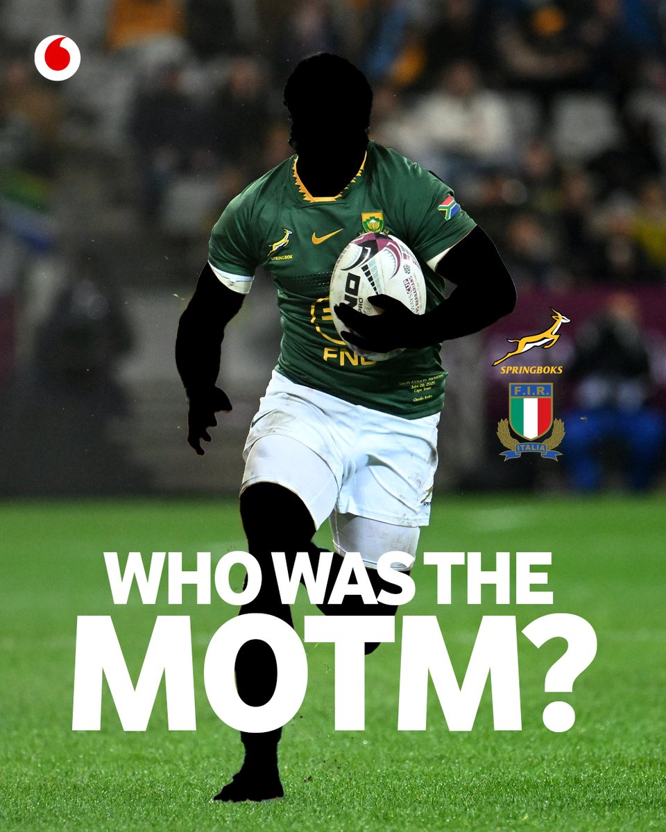 Who’s your Man of the Match?

Drop your pick with #SCOREMORE and you could win R500 CASH with Vodacom! 💸

#RSAvITA