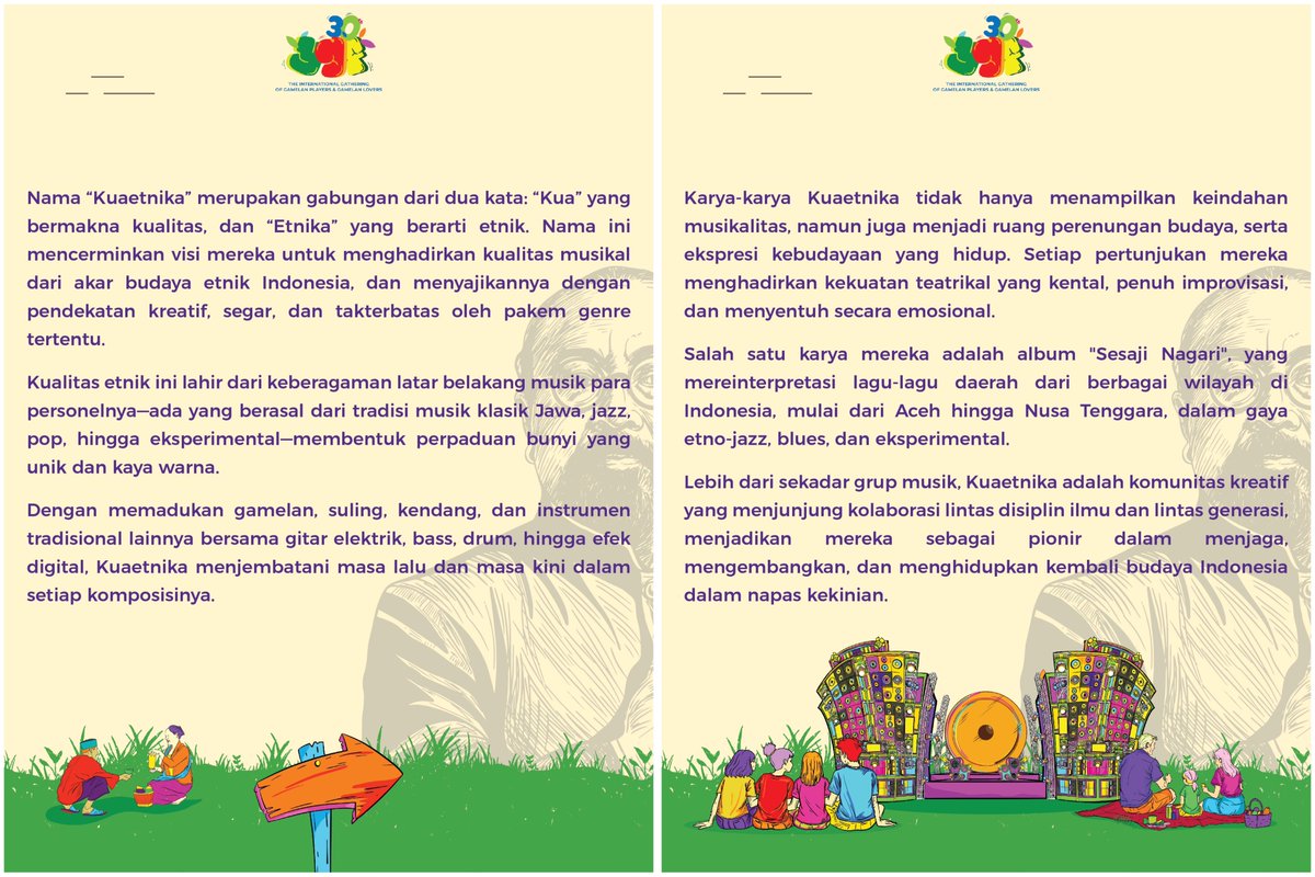 Dan maestro terakhir yang juga akan pentas di “Konser Maestro”, ada Kuaetnika yang akan membawakan karya-karya mendiang Djaduk Ferianto.

Kuaetnika didirikan &amp; diprakarsai Djaduk sejak 1995, sebuah kelompok musik yang memadukan instrumen tradisi dan modern.

Jangan lewatkan!