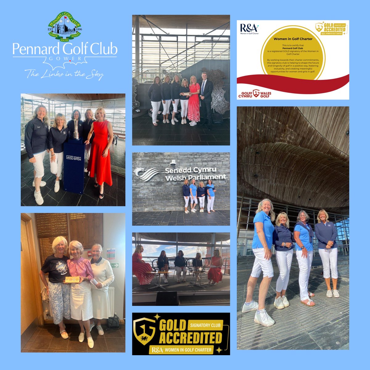 We are excited to announce that we have achieved Gold Status in the Women in Golf Charter thanks to our inclusive strategies under the  EDI initiative <a href="/RandA/">The R&A</a>  and <a href="/wales_golf/">Wales Golf | Golff Cymru</a>. Thank you everyone <a href="/pgc/">Paul Cooper</a> who contributed to this achievement!