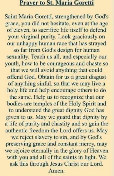 St. Maria Goretti.