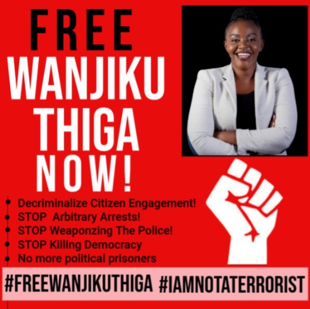 <a href="/nelliechepkem/">Nellie Chepkemoi</a> <a href="/WanjikuThiga_/">Balanced Parliament ♀️</a> <a href="/BinaMaseno/">Bina Maseno #MadamPresident</a> <a href="/NerimaW/">Nerima Wako</a> 

#IAmNotATerrorist #FreeWanjikuThiga