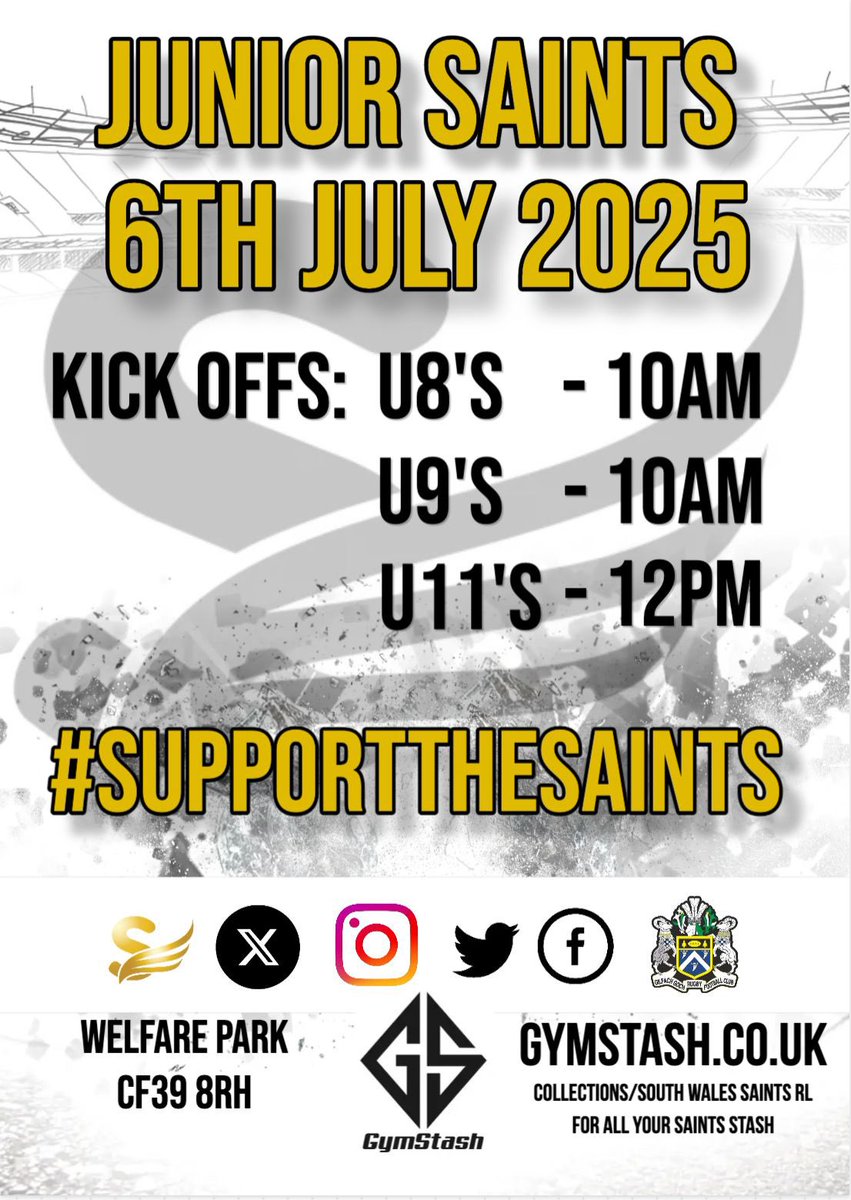 Lots happening today for our junior side 

All starting at 10:00am!