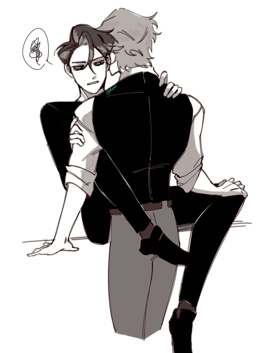 n0t_renn's tweet image. I got a little lazy so dont look too hard- #DeadPlate #deadplatefanart #RodyVince #Doodles