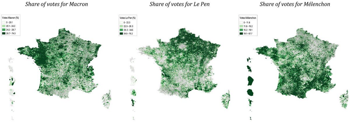 rodriguez_pose's tweet image. #Discontent is local. French communes that trail their neighbours have rebelled at the polls.
@taniafgar, Gutierrez-Posada, Rubiera Morollón & Torre in Spatial Economic Analysis show 2022 backing for Marine Le Pen rises with local relative poverty. doi.org/10.1080/174217…