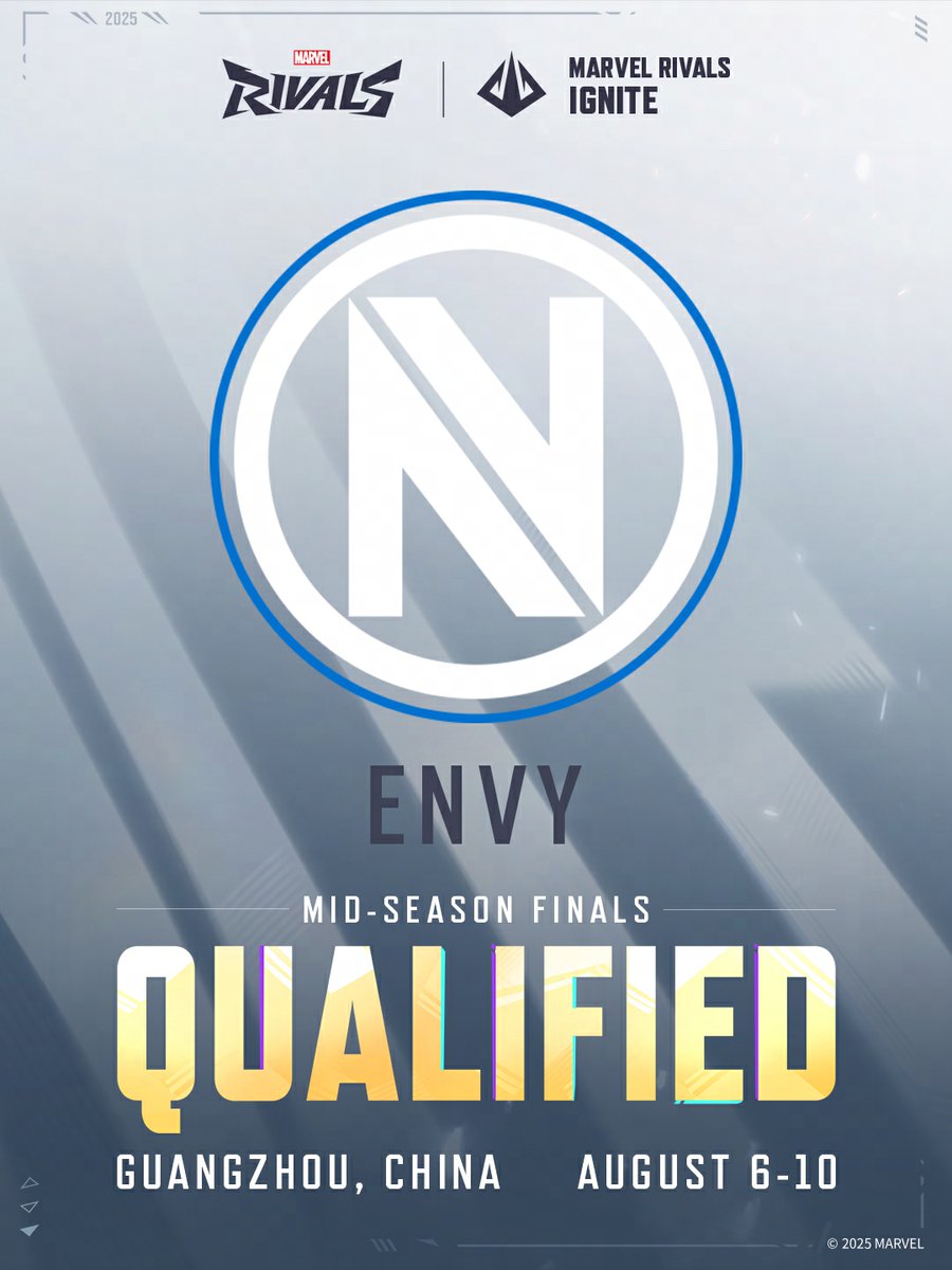 Rivals__Esports's tweet image. 🚀 Introducing the game-changers!
⚡ @Envy is a squad of exceptionally talented players who have left rivals trembling in their wake!
⚡ Be Ready to support this powerhouse as they take on the challenge in this Mid Season Finals!
🌟 Exciting matches coming soon! Follow for the…