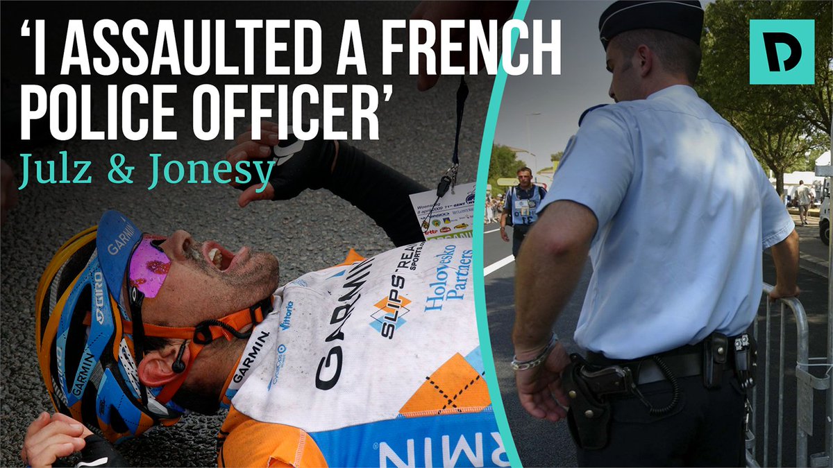🇫🇷 #TDF2025 is full of stories and how about this one! 😅

<a href="/ozDanJones/">Dan Jones</a> and <a href="/JulianDeanNZ/">Julian Dean</a>
talk us through Julian's fight with a French police officer that risked him ending up in jail on a Tour stage...

Full episode at Domestique: domestiquecycling.com/en/features/ju…