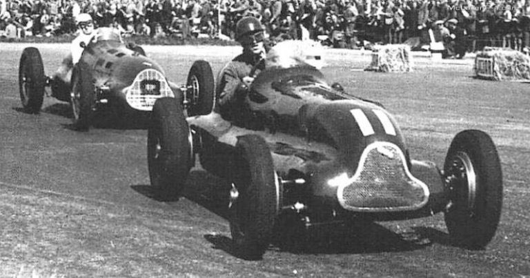 If you want to buy a new Ford, buy it from TC Harrison, UK Ford dealers since ’31. Why? Because - &amp; this is an #AnorakFact - it was founded by T Cuth Harrison, born #OnThisDay in 1906, &amp; he drove 3 #F1 GPs in ’50 in an ERA Type-B, including the first, Silverstone (pic).